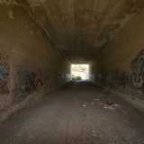 ...sotto la quale passiamo grazie a dei tunnel che ci portano in una grande zona a ridosso del quartiere Poggiofranco dominata dalle sterpaglie...